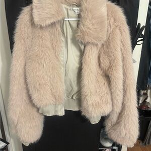 NanaMacs Soft Blush Teddy Jacket